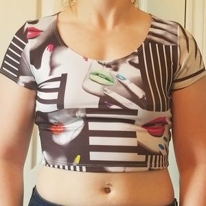 Patterned crop top